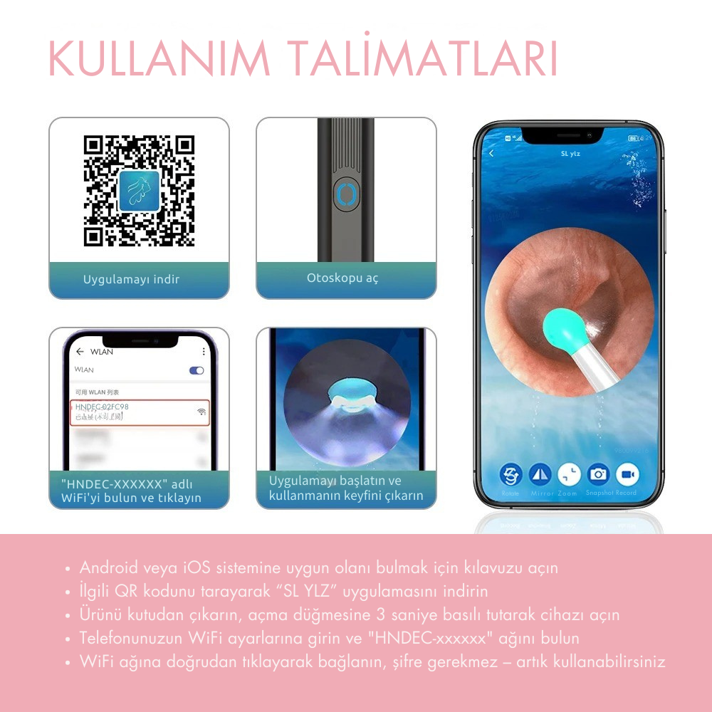 Lunaver™ Akıllı Kulak Temizleme Cihazı