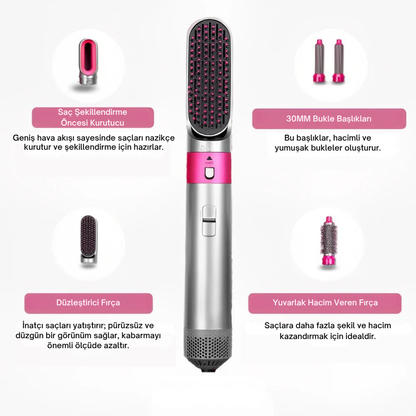 Lunaver™ 5'in 1 Saç Şekillendirme Seti